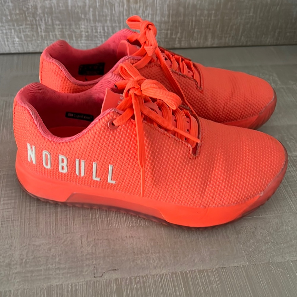 NoBull trainer + CrossFit games 2022 bright orange/red Women’s size 7.5